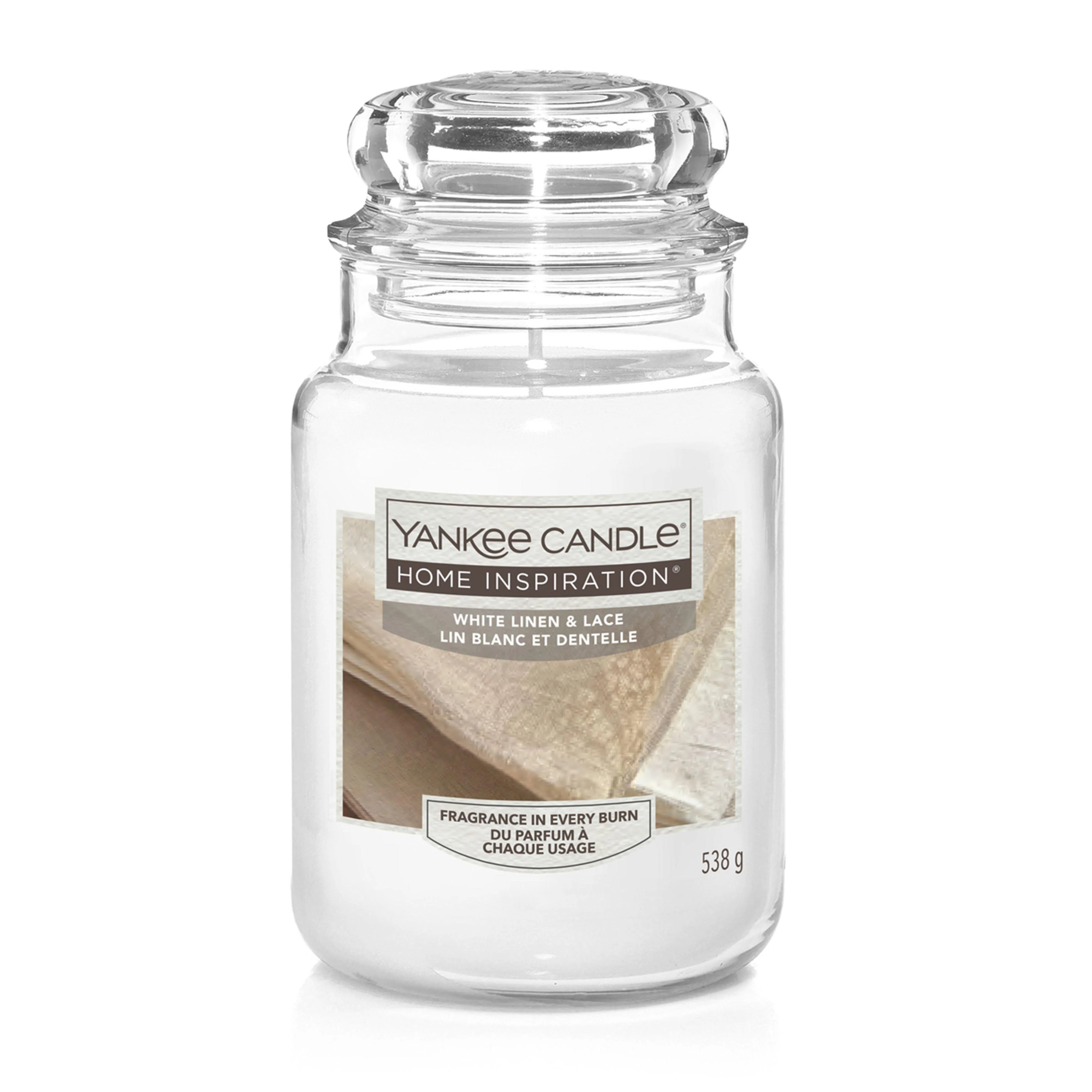 White Linen & Lace Large Jar - Image 2
