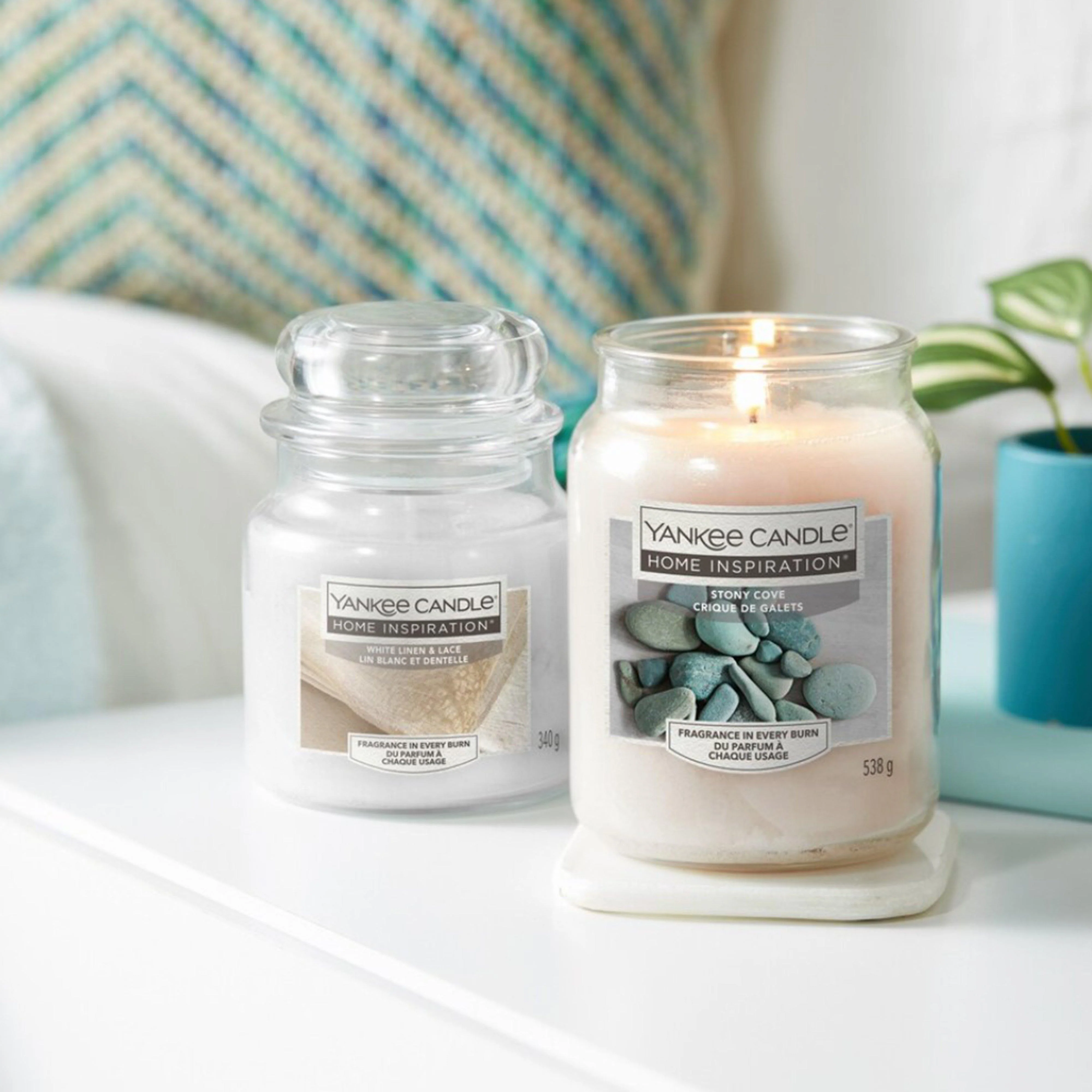 White Linen & Lace Medium Jar - Image 2