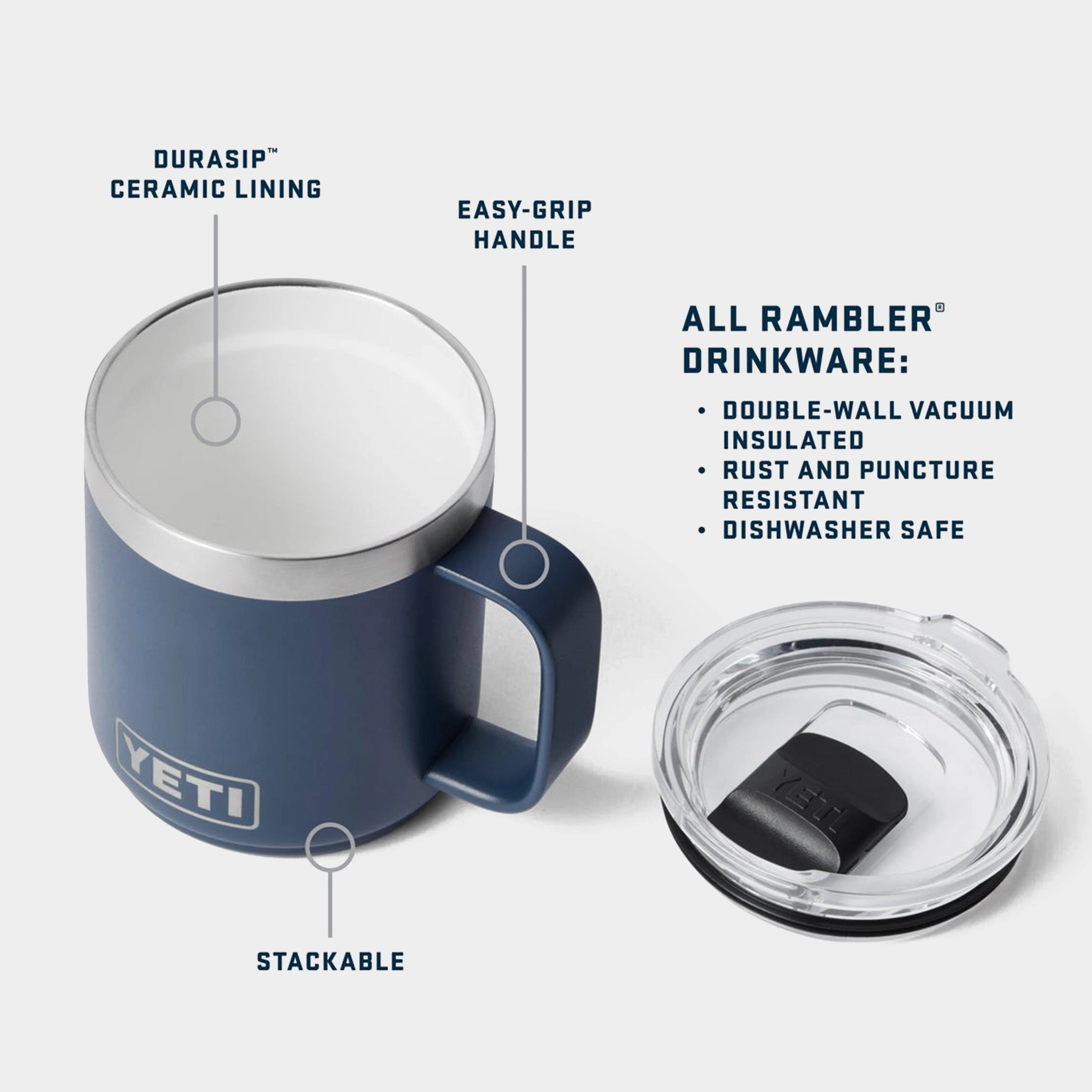 Rambler® 10oz (295ml) Stackable Mug with DuraSip™ Ceramic Lining - Image 4