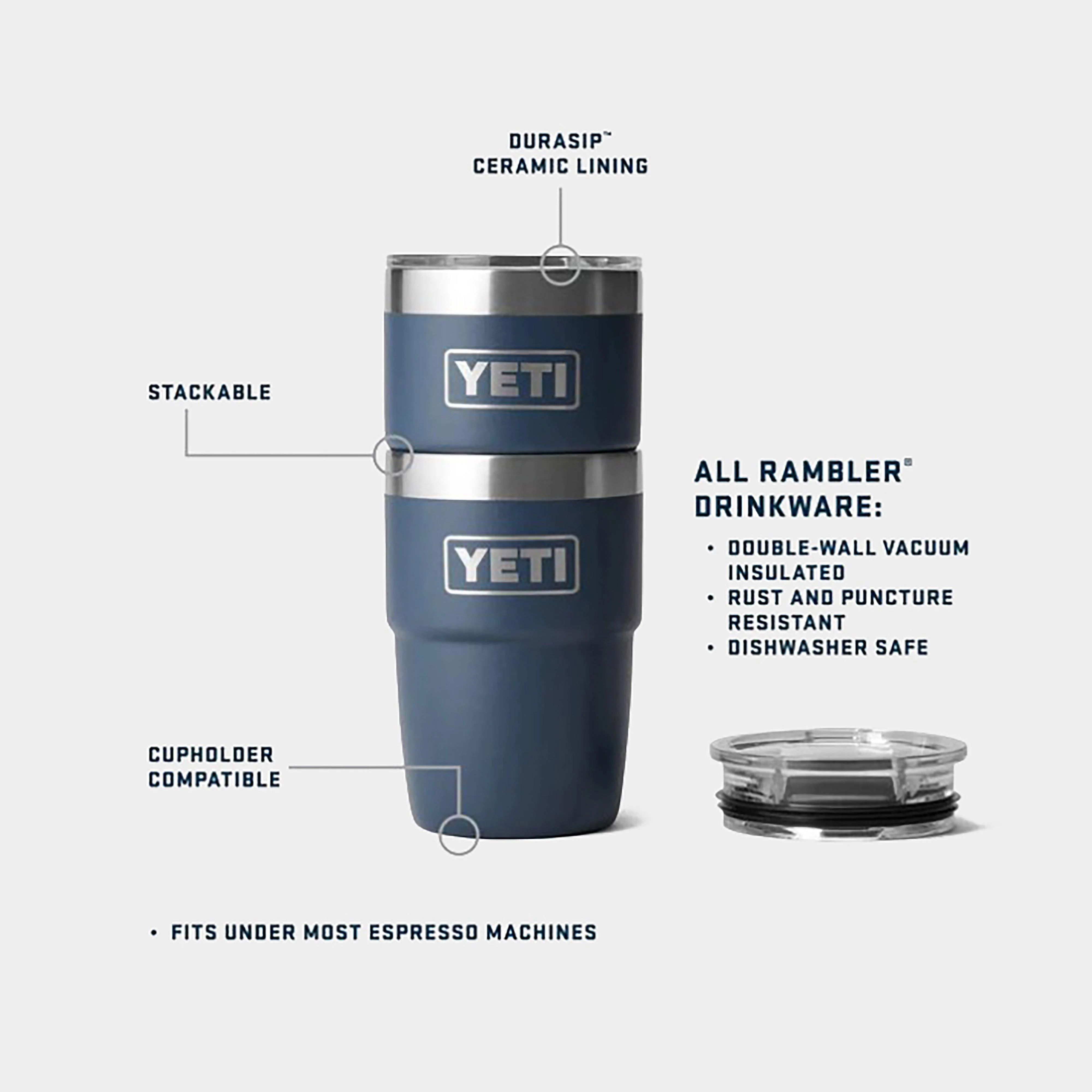 Rambler® 8oz (236ml) Stackable Cup with DuraSip™ Ceramic Lining - Image 6