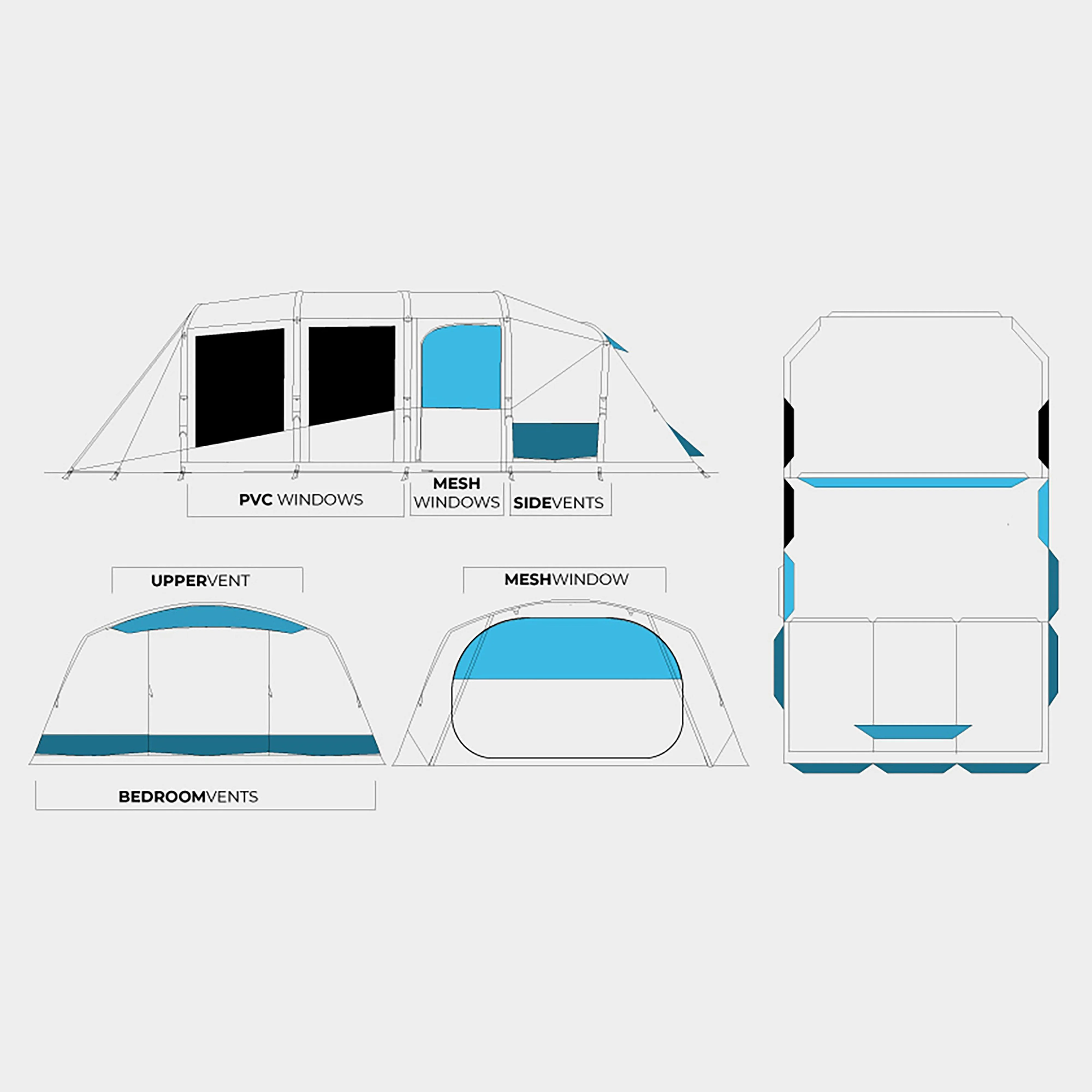 Refurbished Aero TXL Dura Inflatable Family Tent - Image 4